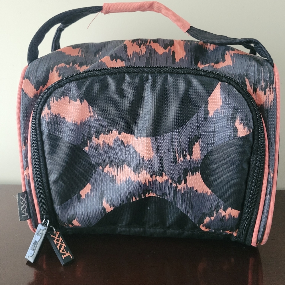 Pink and black lunchbox